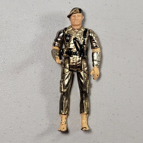 Vintage Eagle Force Kayo Die Cast Metal Figure 2 3/4 inch - Rare 1980s MEGO Toy Cover