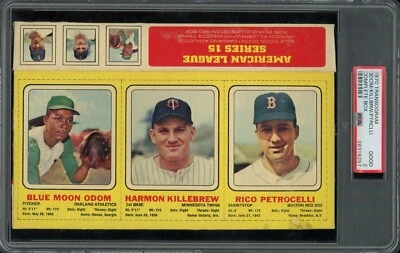 COMPLETE BOX PSA 2 GD KILLEBREW 1970 TRANSOGRAM UNCUT PANEL HARMON GRADED *TPHLC - Image 1 of 4