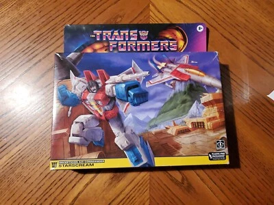 Transformers Retro Transformers The Movie G1 Starscream Action Figure In Hand - Image 1 of 2