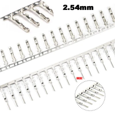 DuPont Pitch 2.54mm Crimp Terminal Wire Connector Male Female Head Reed Pin Plug - Image 1 of 4