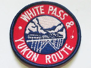 Patch Ferroviaria Passaggio Bianco Yukon Route Vintage - Foto 1 di 3