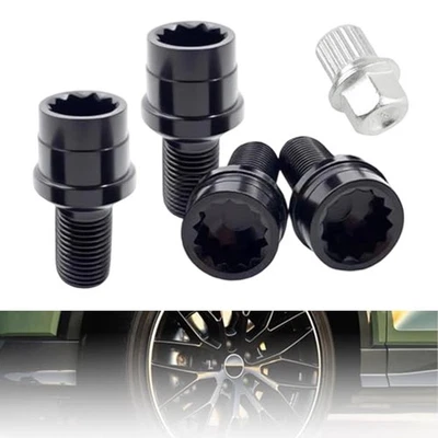 Locking Wheel Nuts Locking Lug Nuts Wheel Anti-theft Steel Construction - Image 1 of 4