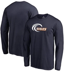 Men's Navy Pepperdine Waves Primary Team Logo Long Sleeve T-Shirt - Picture 1 of 3