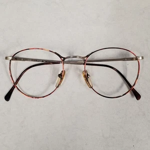 Ralph Lauren Polo 528 Eyeglass Frame  49 19 135 Tortise Metal Round VTG - Picture 1 of 6