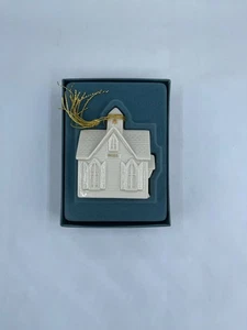 Ancien ornement église village de Noël Lenox 1990 - 1er de série - Photo 1/8