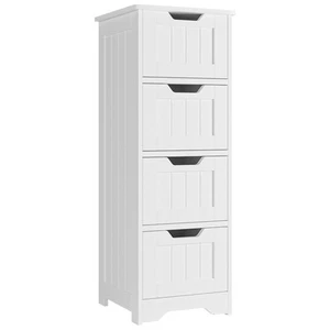 FOTOSOK Bathroom Storage Cabinet Bathroom Cabinet with 4 Drawers 11.8” x 11.8... - Picture 1 of 9