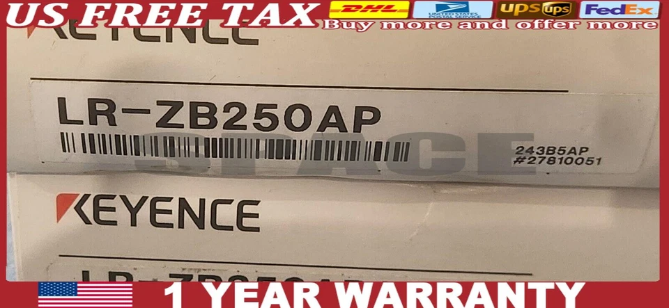 Keyence LR-ZB250AP LRZB250AP Laser Sensor FREE SHIPPING - Image 1 of 1