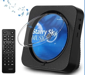 Desktop CD Player w/ Dual HiFi Speaker Home Portable Music Player with Bluetooth - Picture 1 of 7