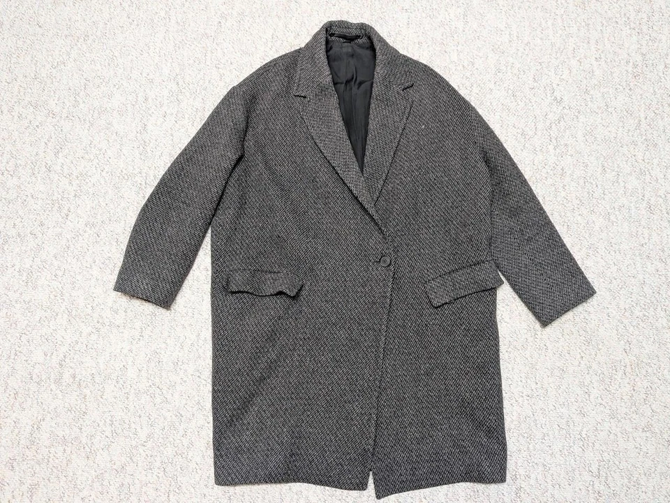 Abrigo ALL SAINTS mezcla lana ADA TECO XS gris tweed Foto 1 de 4