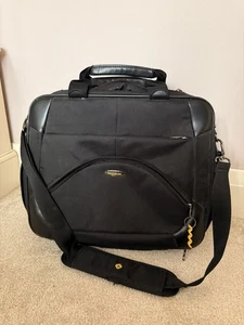 Samsonite Wheeled Laptop Briefcase Trolley Case Black - Picture 1 of 12