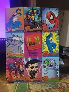 Fleer 95 Ultra Fox Kids Premier Edition Uncut Promo Sheets Lot of 11 - Picture 1 of 7