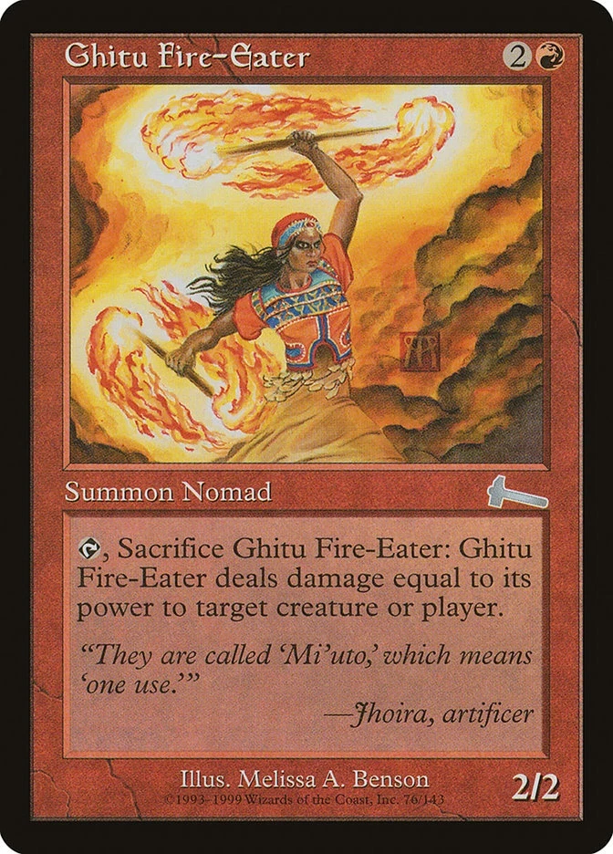 Ghitu Fire-Eater Urza's Legacy MTG LP - Image 1 of 1
