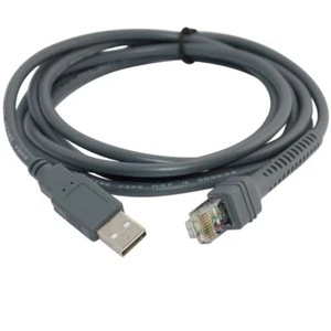 Cable USB 6 ft/2M para escáner de código de barras de símbolos LS1203 LS2208 LS4208 CBA-U01-S07ZAR - Imagen 1 de 5