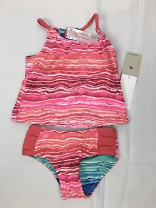 Traje de baño reversible Tommy Bahama bebé niña 12 m parte superior inferior tankini rosa - Imagen 1 de 4