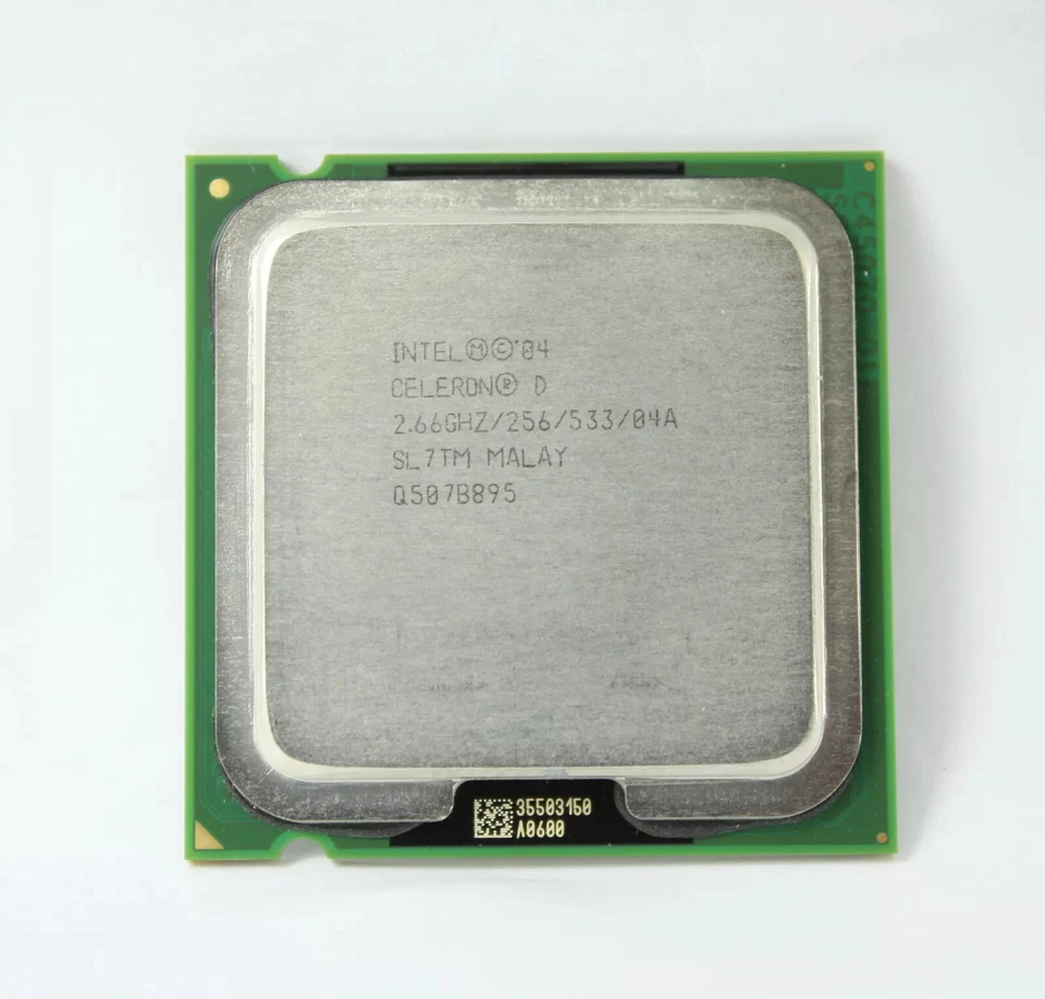 Intel Celeron D Processor 330J SL7TM 256K Cache 2.66 GHz 533 MHz FSB PLGA775 - Image 1 of 1