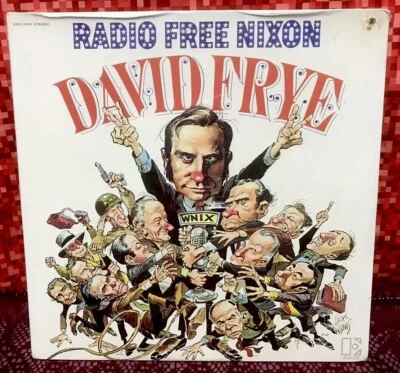 1971 David Frye “Radio Free Nixon” Elektra EKS-74085 LP + 45 RPM Promo (Sealed) - Image 1 of 4