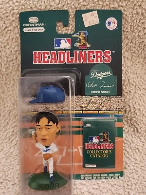 MLB Headliners Hideo Nomo 3 pulgadas figura de colección Dodgers 1996 Corinthian Foto 1 de 3