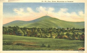 Mt Pico Green Mountains of Vermont 1936 Postcard - Picture 1 of 2