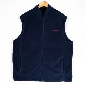 Field & Stream Vest Mens XL Navy Blue Fleece Zip Up Lightweight Pockets Outdoors - Picture 1 of 8