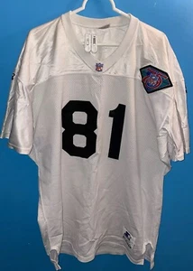 NFL 75 TIM BROWN Oakland Raiders Jersey Starter Size 48 Made In USA *Flaw* Rare - Picture 1 of 12