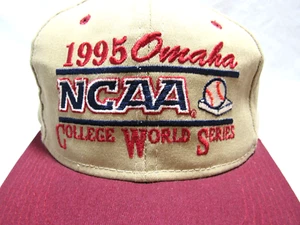 Vintage 1995 NCAA Baseball College World Series Snapback Starter Mütze Omaha USA - Bild 1 von 10