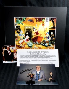 CARL BARKS STUDIOS Signed Litho Miniature Disney RICH FINDS AT INVENTORY TIME - Bild 1 von 18
