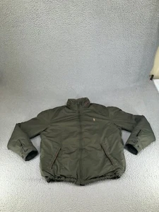 Vintage Polo Ralph Lauren Bomber Jacket Mens Medium Green Puffer Down Insulated - Picture 1 of 24