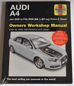 Haynes New Sealed Audi A4 4885 54 to 57 reg Owners Manual Workshop - Picture 1 of 3