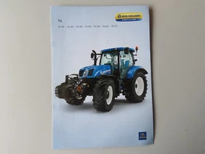 Folleto de ventas de concesionarios New Holland serie T6, papeleo de tractor agrícola efímero - Imagen 1 de 4