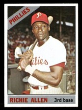 1966 TOPPS OPC O PEE CHEE MLB BASEBALL #80 Richie Allen NM Philadelphia Phillies