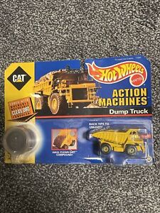 1997 Hot Wheels Action Machines Cat Dump Truck Set #17990