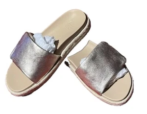 ABEO Women's Isle Slide Leather Upper Sandals Size 5 New - Picture 1 of 7