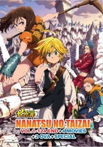 NANATSU NO TAIZAI ( VOL.1-124 END ) +4 MOVIES + 2 OVA + SPECIAL DVD + EXTRA GIFT - Picture 1 of 3
