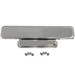 1951 1952 Ford Pickup Truck Radio Hole Cover Block Plate Chrome Metal 3211 - Picture 1 of 3