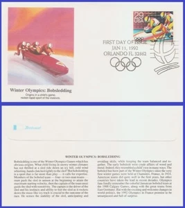 EE. UU. 6 #2615 U/A FLEETWOOD FDC Juegos Olímpicos de Invierno Bobsledding - Imagen 1 de 1