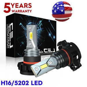 For Chevy Suburban Tahoe 2007-2014 H16 5202 6K Bright 3570 LED Fog Driving Bulbs - Picture 1 of 16