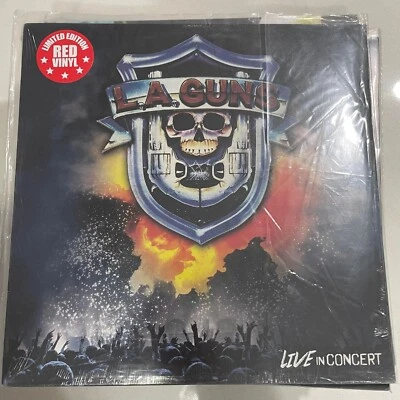 LA GUNS: Live in Concert Red Coloured Vinyl (LP) New & Sealed +Rock + Metal - Image 1 of 4