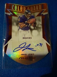 Tarjeta automática autografiada Jamal Lewis Panini Preferred Color Gaurd 2016/25 Ravens - Imagen 1 de 2