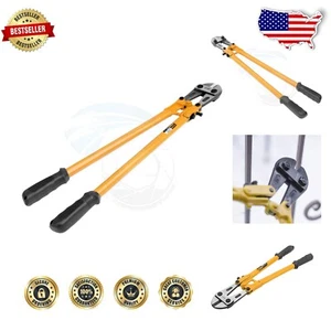 Heavy-Duty Bolt Cutter 30" - Precision Padlock & Steel Cutter with Rubber Grips - Picture 1 of 6