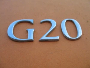 99 00 01 02 INFINITI G20 REAR LID CHROME EMBLEM LOGO BADGE SIGN SYMBOL OEM 23849 - Picture 1 of 2