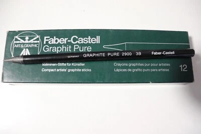 12x Graphite Pure 3B Faber-Castell 117303, Vollgraphitstift OVP unbenutzt - Bild 1 von 2