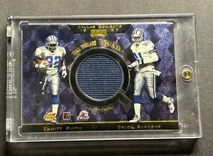 1999 Playoff Aikman/Irvin/Smith/Sanders Team Threads Quad Patch TQ2 Cowboys 🔥 - Picture 1 of 2