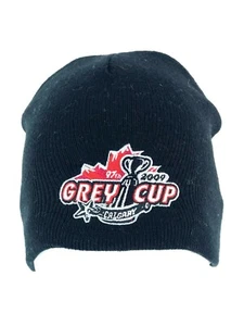 Grey Cup 2009 Calgary Patch Black Beanie Stocking Cap Hat - Picture 1 of 1