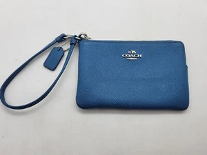 Coach Small Wristlet True Blue - Picture 1 of 10