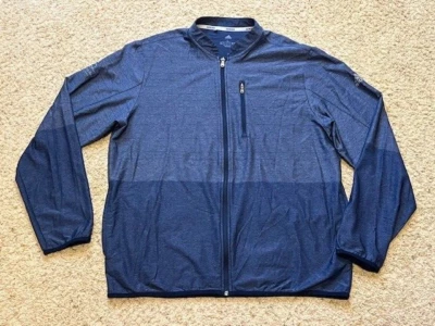 Chaqueta Adidas Azul Marino Future Craft Meltaway Cremallera Completa Talla Grande Media Luna Bahía Golf Foto 1 de 4
