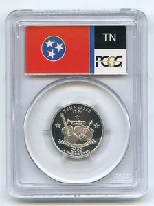 2002 S 25C Silver Tennessee Quarter PCGS PR69DCAM - Picture 1 of 2