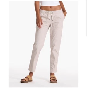 Vuori Beige Cream Vintage Ripstop Pull On Drawstring Pants M XL Hiking Outdoor - Picture 1 of 9