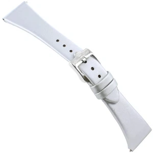 22mm Glam Rock High Quality Hand Made Techno Silk Silver Watch Band EZ PINS - Picture 1 of 7