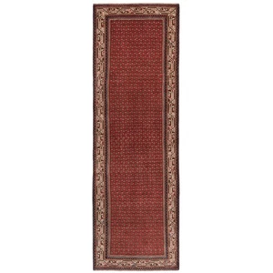 Alfombra persa anudada a mano Sarough 313x100 cm lana Orient Carpet Rug roja - Imagen 1 de 11