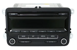 2011-2016 Volkswagen Jetta Passat AM FM Radio CD Player Code Included 1K0035164C - Picture 1 of 5